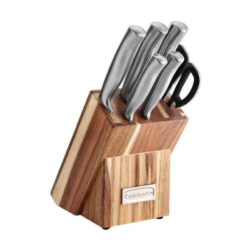 Cuisinart Stainless Steel set of 7 Hollow Handle Knife Block