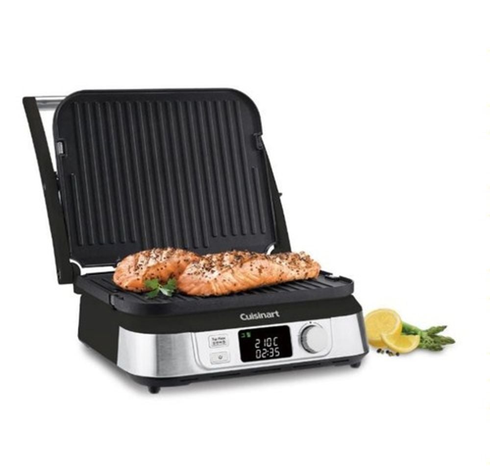 GRIDDLER WITH NON STICK DEEP PAN L22xW40xH35cm, 220-240V/50-60Hz, 1750W, CUISINART == 1 YEAR WARRANTY, DOMESTIC USE ==