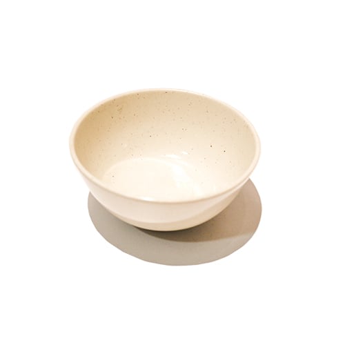 Melamine Round Rice Bowl Ø11.4xH5.5cm, 250ml, Light Stone