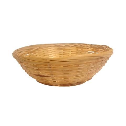 (24-01119) BAMBOO RD BASKET 10"