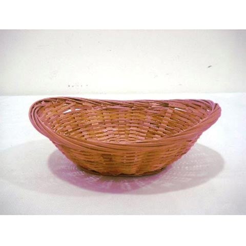 BAMBOO OVAL BASKET 10"