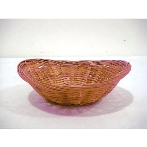 BAMBOO OVAL BASKET 5"