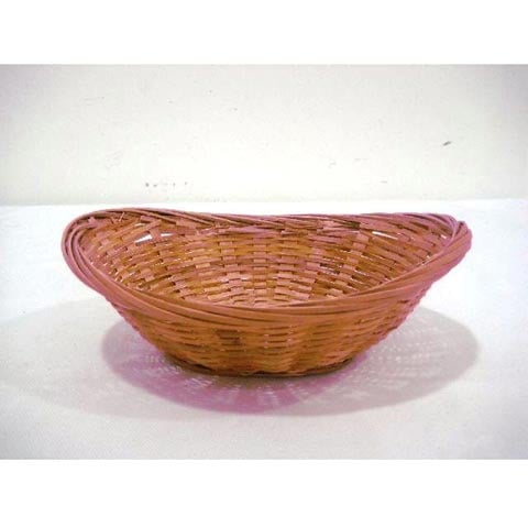 BAMBOO OVAL BASKET 6"