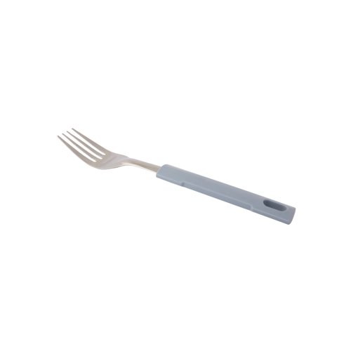S/S DESSERT FORK SQ PLC HDLE, BLUE