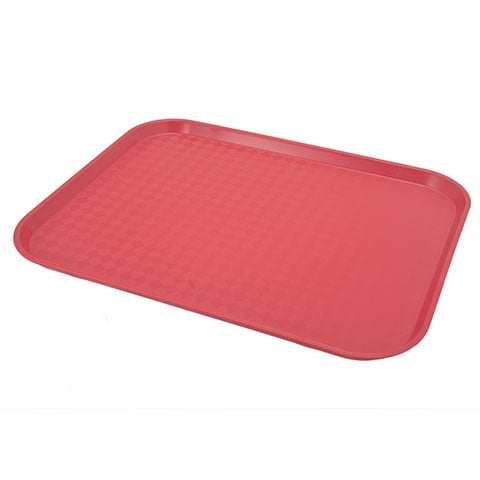 PLC FAST FOOD TRAY 14x18", RED, UNICA