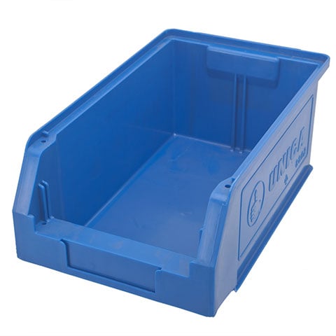 (22-00313) PLC STACKABLE CONTAINER L34.6xW20.9xH14.5cm, BLUE , UNICA