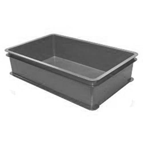 (21-00382-08) PLC STACKABLE CONTAINER L64xW42xH16cm, GREY, UNICA