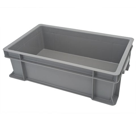 -TS- (21-00372) PLC STACKABLE CONTAINER L43xW26xH13cm, GREY, UNICA