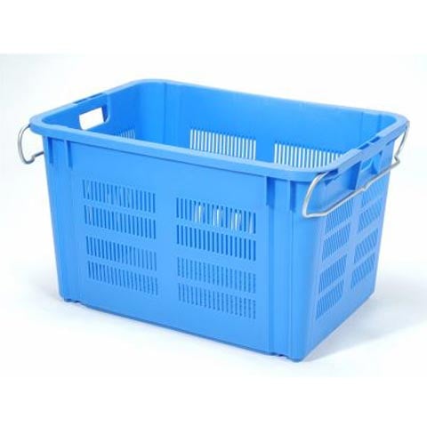 PLASTIC INDUSTRIAL BASKET WITH HANDLE