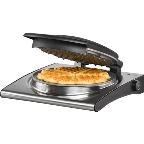 (TT) (P) S/S WAFFLE MAKER 230V/50-60Hz/1000W, ROMMELSBACHER ==2 YEARS WARRANTY==