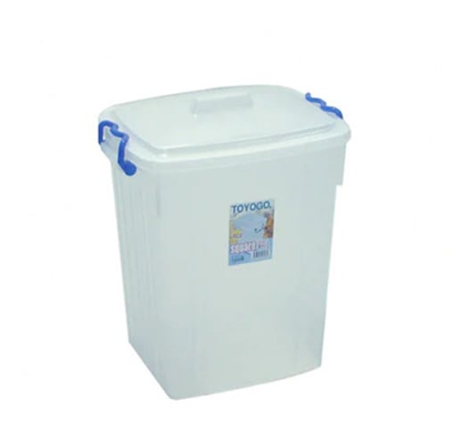 PP UTILITY BIN WITH COVER L30xW37xH47cm, GREY, TOYOGO