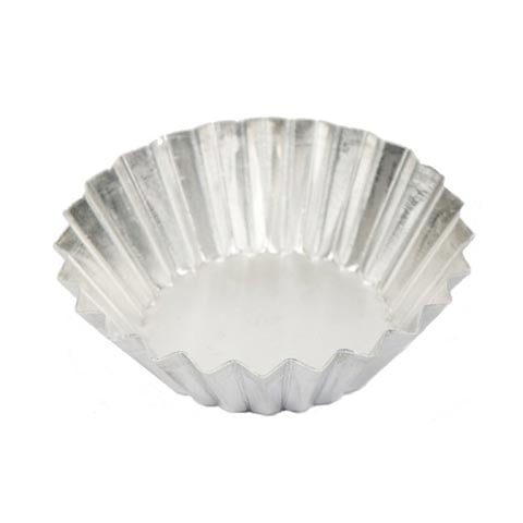 (26-00410) ALUM FLUTED TART MOULD 3" (FINE)