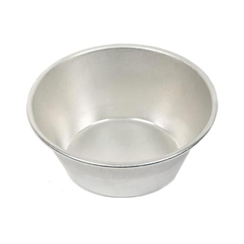 (26-00424) ALUM PLAIN CAKE MOULD 3.1/2" 8.5cm)