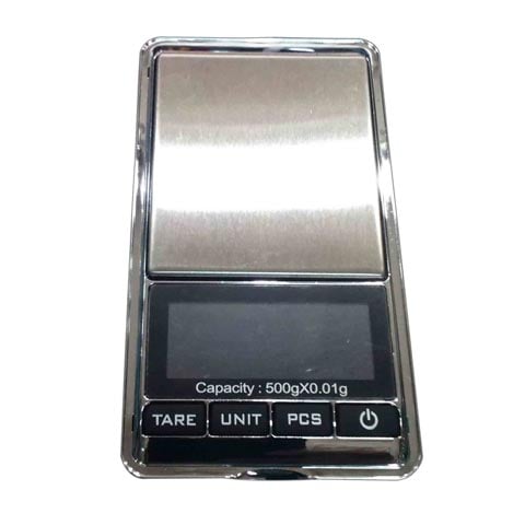 ELECTRONIC POCKET DIGITAL SCALE 500gx0.01g, L62.2 x W53.7mm, MIKI