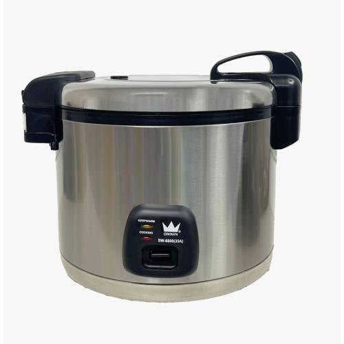 (18-00829) S/S RICE COOKER/WARMER 8Ltr, 230V,50-60Hz/2300W, CROWN ==1 YEAR WARRANTY==