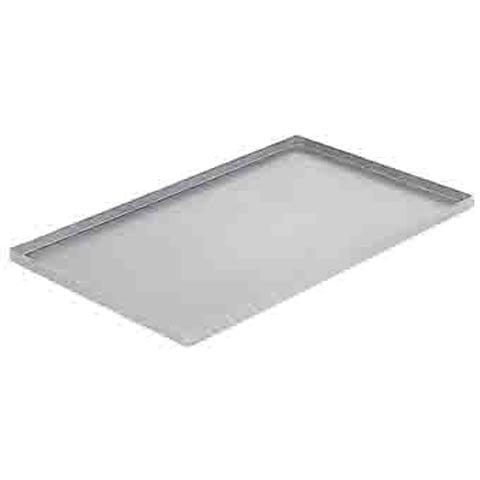 (15-00039) ALUSTEEL BAKING TRAY, L60xW40xH2cm, 90° RIM, PADERNO