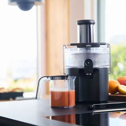Braun Multi Spin Juicer With Anti Drip System & 2 Speeds D24.5xW23.8xH40.2cm, Capacity: 2L, Foam Separator Jug: 800ml, 220-240V/50-60Hz, 800W, Black