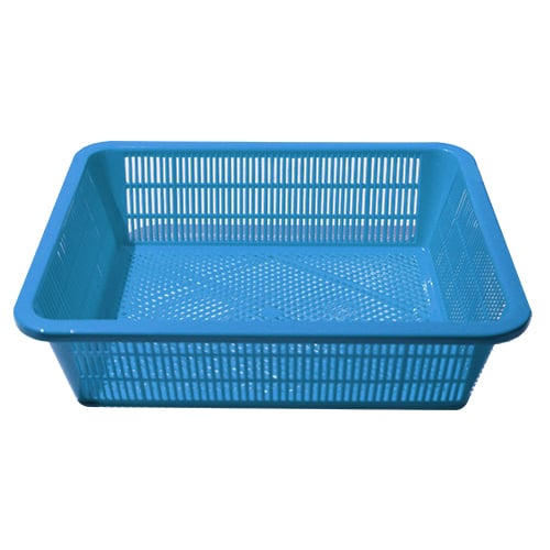 PLC RECT COLANDER 45x36x13cm, BLUE