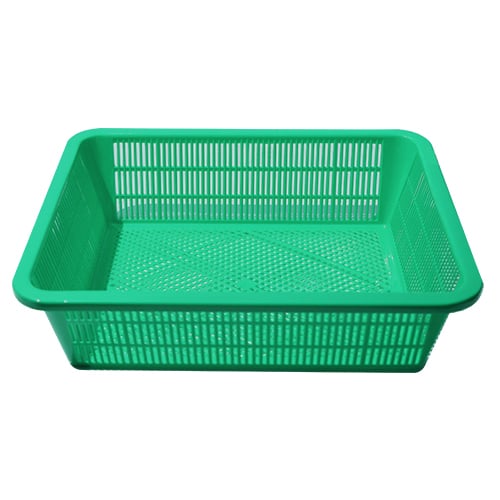 PLC RECT COLANDER 45x36x13cm, GREEN