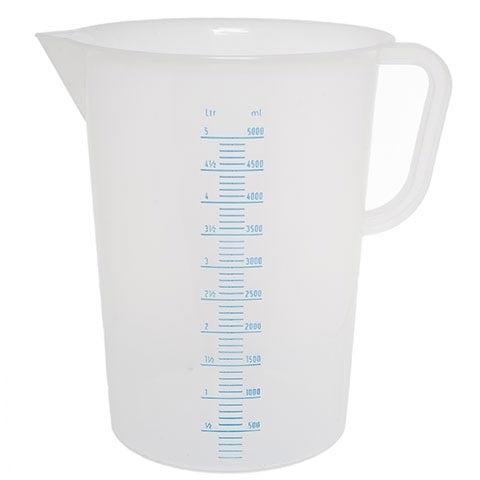 PLC MEASURING CUP 5000ml, MICROWAVE SAFE