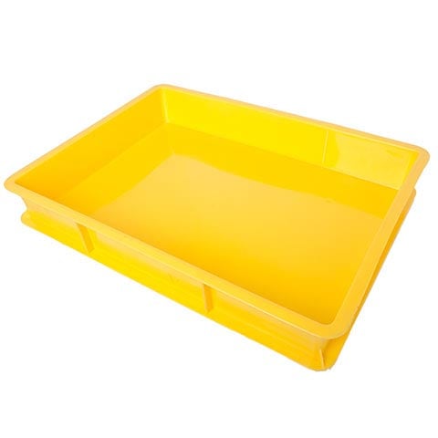 PLC RECTANGLE CONTAINER L53xW40xH8cm, ASSORTED COLOURS