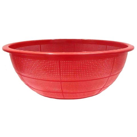 (26-01333) PLC RD COLANDER 45cm, ASSORTED COLOURS (RED & BLUE)