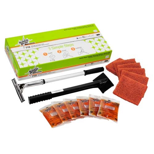 SCOTCH-BRITE QUICK CLEAN GRIDDLE SYSTEM STARTER KIT 710