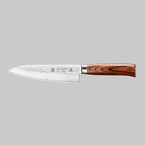CHEF KNIFE 180mm, HAMMERED, TSUBAME, TAMAHAGANE
