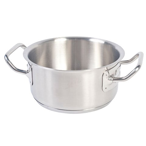 18-8 STAINLESS STEEL LOW CASSEROLE (WITHOUT LID)