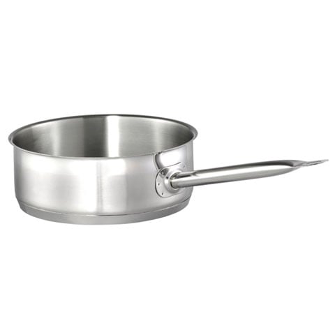 18-8 STAINLESS STEEL LOW SAUCE PAN (WITHOUT LID)