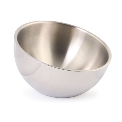 18-8 S/S DOUBLE WALL TAPERED SPHERICAL BOWL H7.5cm