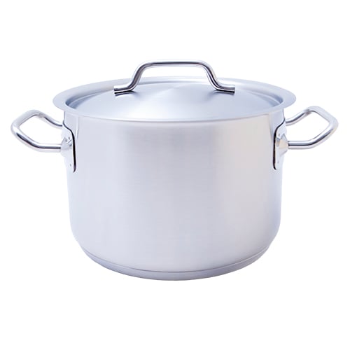 18-8 S/S HIGH CASSEROLE WITH LID Ø20xH13cm, 4.1L, SAFICO