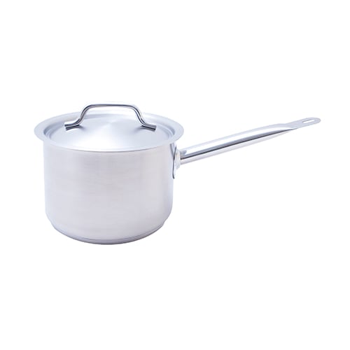 18-8 S/S HIGH SAUCE PAN WITH LID Ø16xH11cm, 2.2L, SAFICO