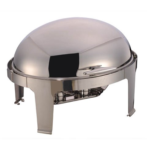S/S OVAL ROLL TOP CHAFER  L650xW550xH460mm, 9L (STACKABLE VERSION), STEELCRAFT by SAFICO
