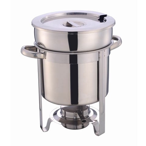 S/S SOUP STATION WITHOUT WATER PAN L31.5xW23.5xH33cm, 4L, STEELCRAFT by SAFICO