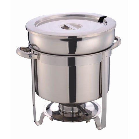 S/S SOUP STATION WITH WATER PAN L36xW29xH32cm, 11L, STEELCRAFT by SAFICO