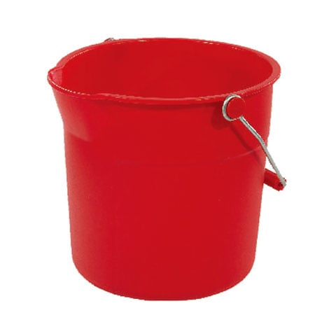 PLASTIC ROUND HUSKEE BUCKET with POURING SPOUT