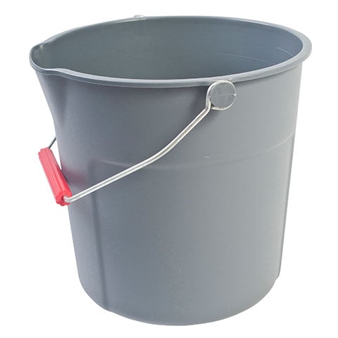 PLASTIC ROUND HUSKEE BUCKET with POURING SPOUT