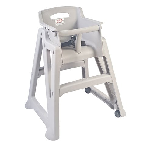 BABY CHAIR w/WHEELS, L63.6xW58.3xH77.3cm, PLATINUM, KID & COOL, TRUST