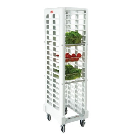 PLASTIC FRONT-LOADING TROLLEY FOR SINGLE GN 1/1 PAN