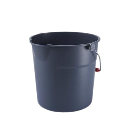 Trust Plastic Round Huskee Bucket With Pouring Spout Ø30.5x28.6cm, 13L, Gray
