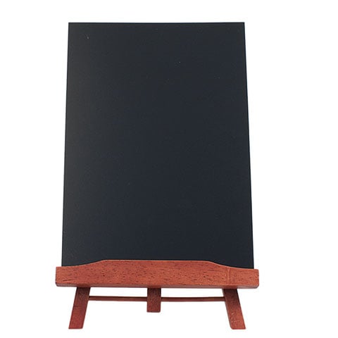 ELEGANT TABLE CHALK BOARD WITH RUBBER WOOD EASEL STAND