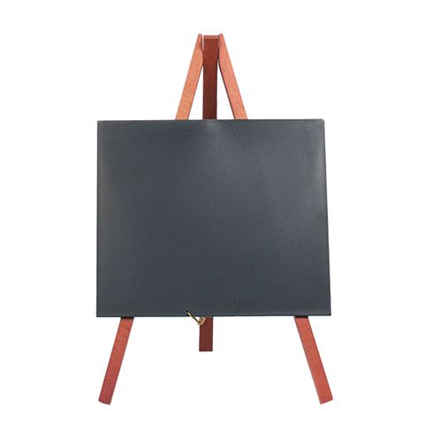 ELEGANT TABLE CHALK BOARD WITH RUBBER WOOD TRIPOD STAND