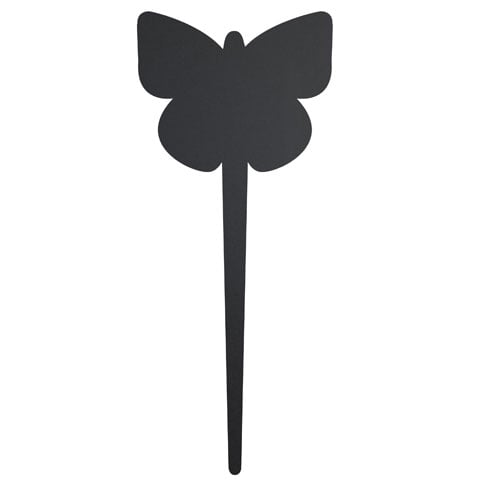 BUTTERFLY CHALK BOARD TAGS - SET OF 5 + CHALK MARKER SILHOUETTE