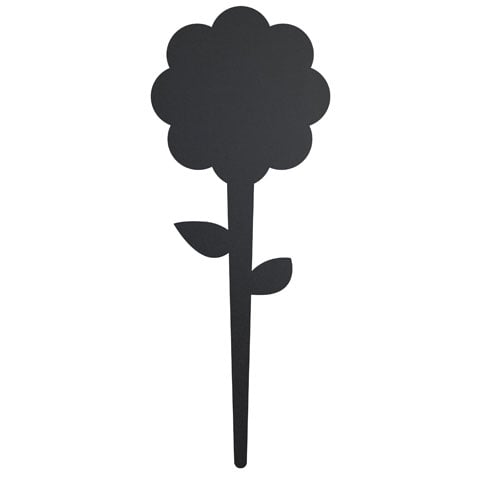 FLOWER CHALK BOARD TAGS - SET OF 5 + CHALK MARKER SILHOUETTE