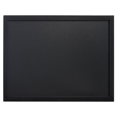 WOODY CHALK BOARD - WOOD WITH LACQUERED BLACK FINISH - INCLUDING WHITE CHALK MARKER AND MOUNTING KIT