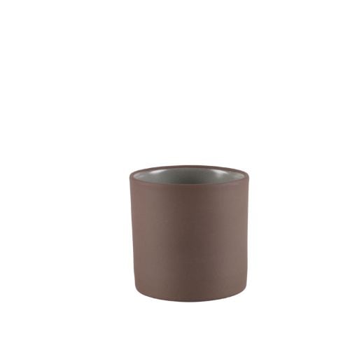 Porcelain Cup Ø7.5xH6.8cm, 180ml, Grey/Black