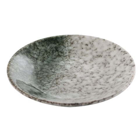 STONEWARE SIDE DISH Ø12.7xH2.5cm, SPECKLED GREEN