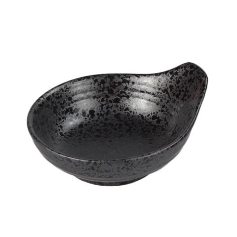 STONEWARE TEMPURA BOWL  Ø13xW11.5xH5.5cm, SLATE BLACK