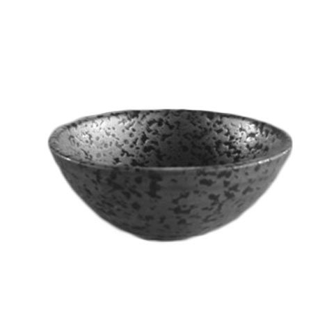 STONEWARE DOME SMALL BOWL Ø9xH3.5cm, SLATE BLACK